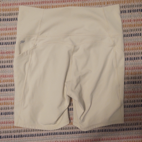 Fabletics yellow bike shorts size M - Picture 2 of 9